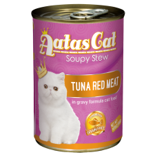 Aatas Cat Soupy Stew Tuna Red Meat 400g Carton (24 Cans)